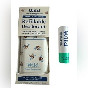 Wild Refillable Deodorant with Bees Design and travel deodorant stick